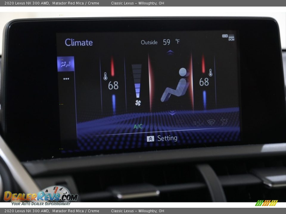2020 Lexus NX 300 AWD Matador Red Mica / Creme Photo #17