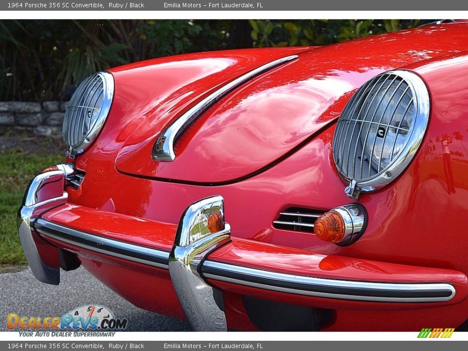 1964 Porsche 356 SC Convertible Ruby / Black Photo #34