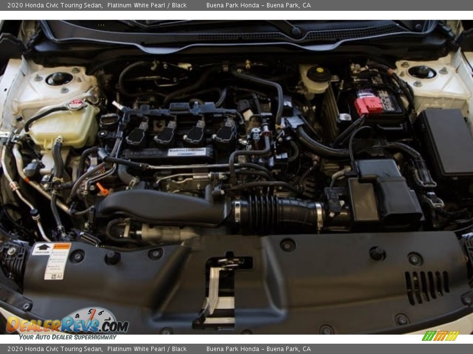 2020 Honda Civic Touring Sedan Platinum White Pearl / Black Photo #9