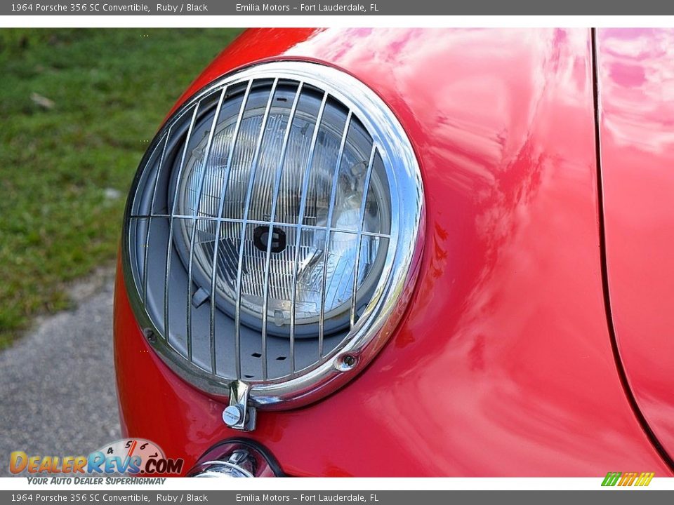 1964 Porsche 356 SC Convertible Ruby / Black Photo #35