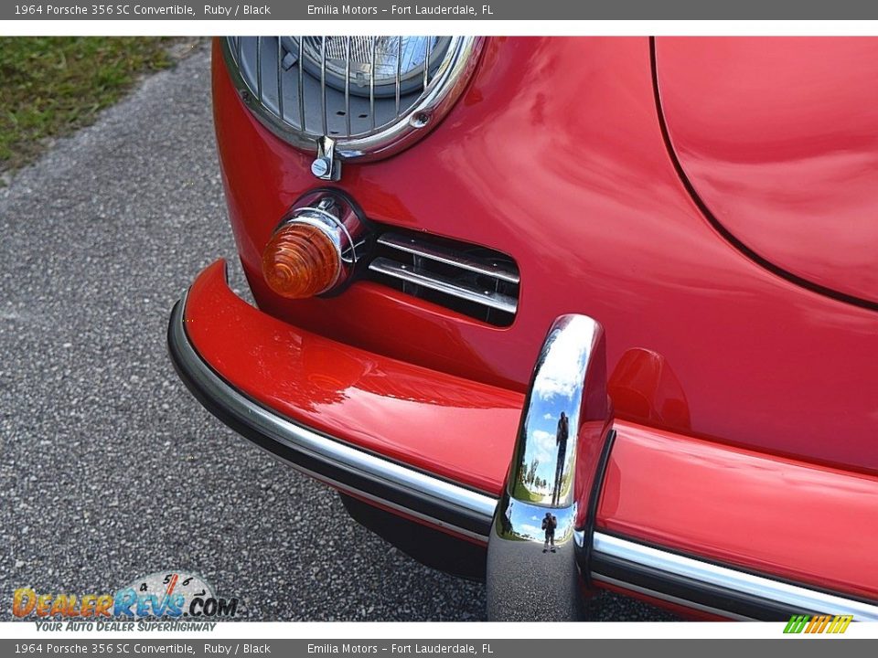 1964 Porsche 356 SC Convertible Ruby / Black Photo #36