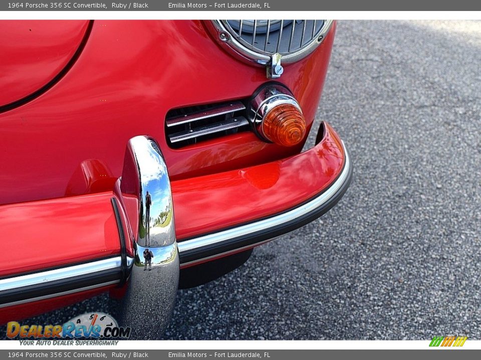 1964 Porsche 356 SC Convertible Ruby / Black Photo #37