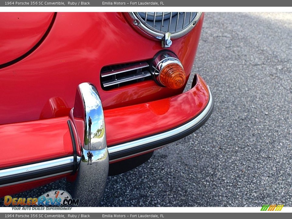 1964 Porsche 356 SC Convertible Ruby / Black Photo #37