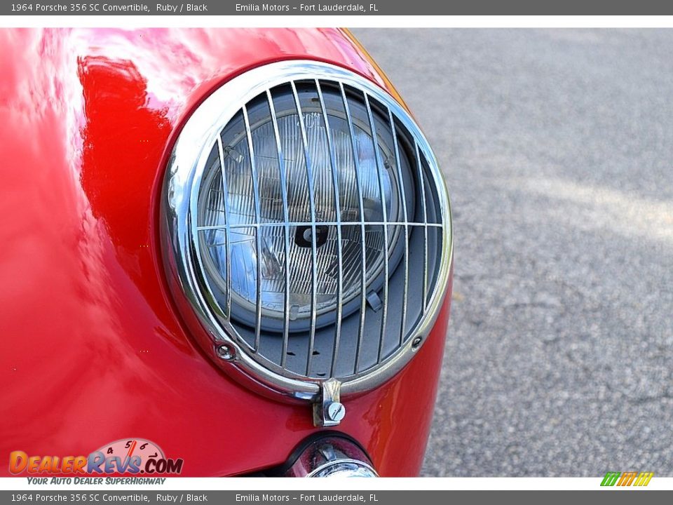 1964 Porsche 356 SC Convertible Ruby / Black Photo #38