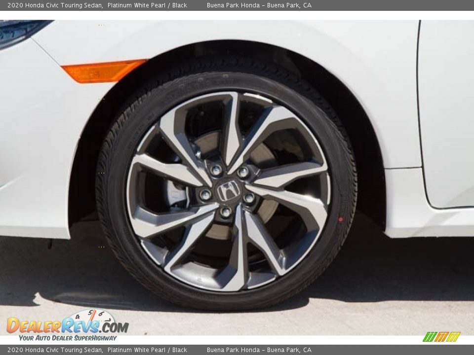 2020 Honda Civic Touring Sedan Platinum White Pearl / Black Photo #13
