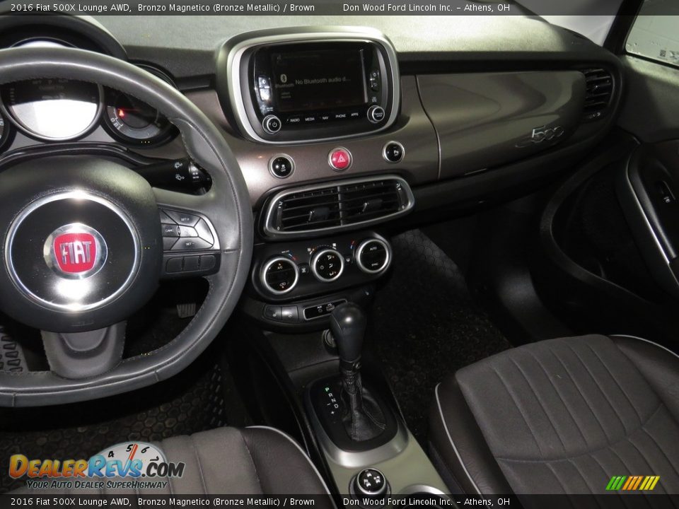 2016 Fiat 500X Lounge AWD Bronzo Magnetico (Bronze Metallic) / Brown Photo #28