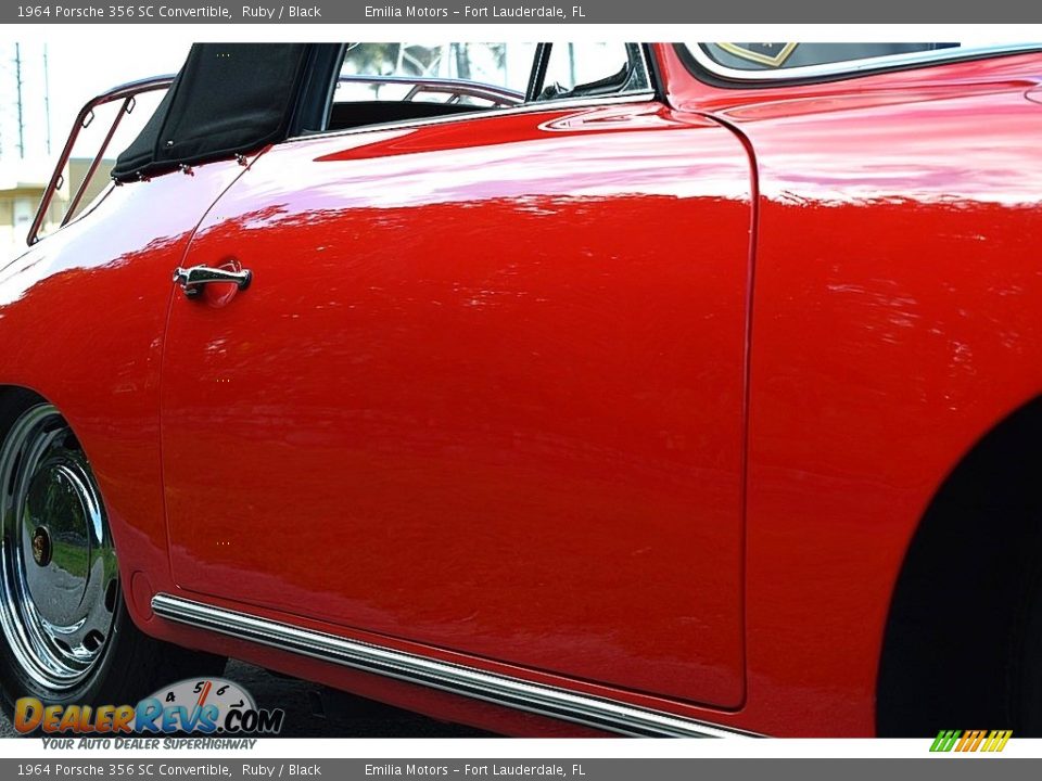 1964 Porsche 356 SC Convertible Ruby / Black Photo #41