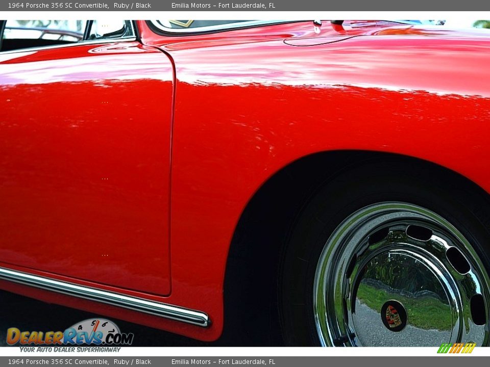 1964 Porsche 356 SC Convertible Ruby / Black Photo #42