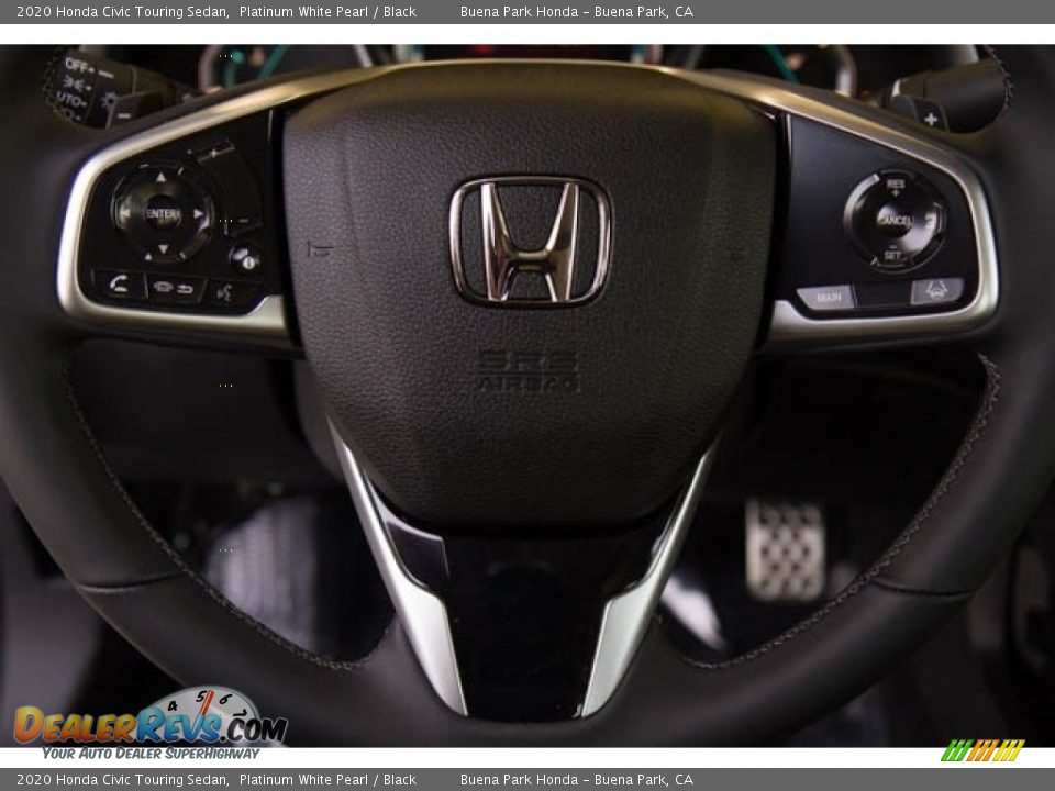 2020 Honda Civic Touring Sedan Platinum White Pearl / Black Photo #20