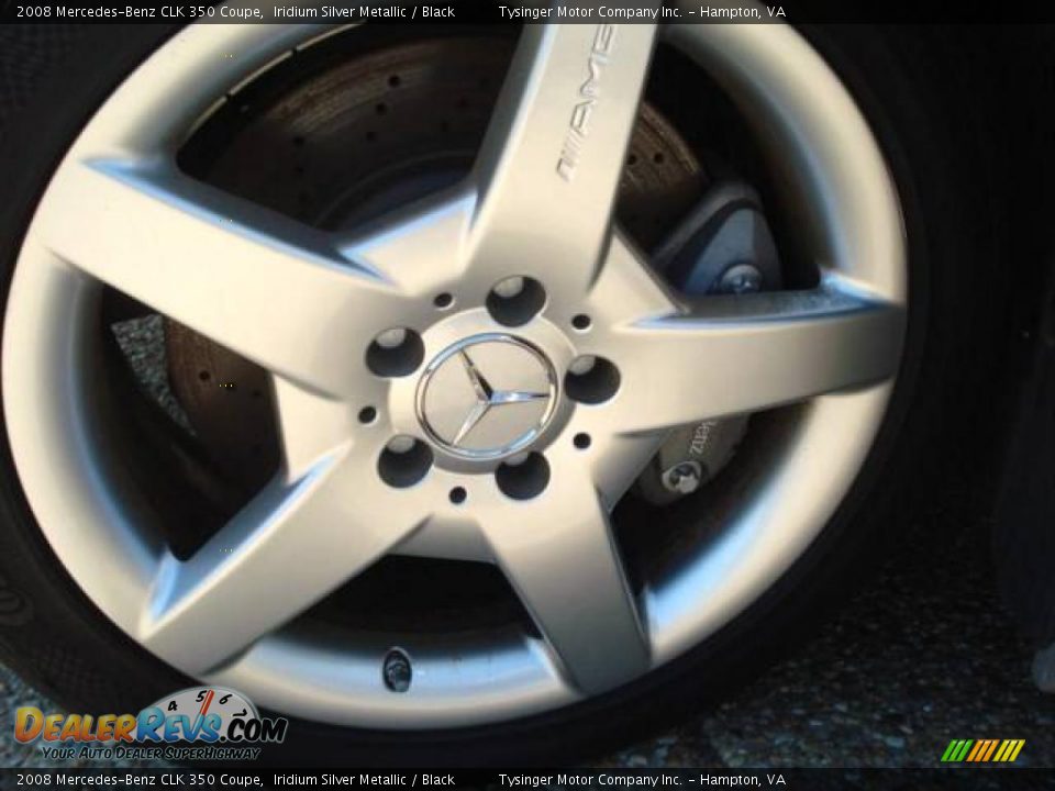 2008 Mercedes-Benz CLK 350 Coupe Iridium Silver Metallic / Black Photo #23