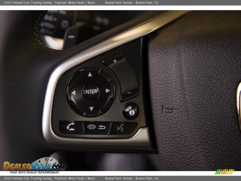 2020 Honda Civic Touring Sedan Platinum White Pearl / Black Photo #21