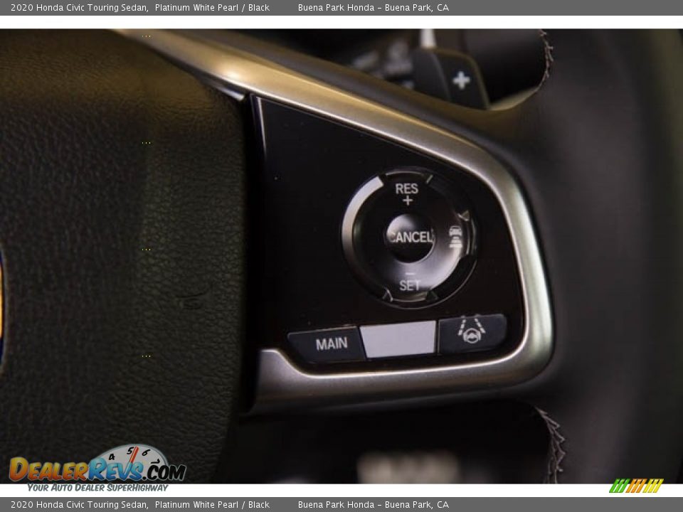 2020 Honda Civic Touring Sedan Platinum White Pearl / Black Photo #22