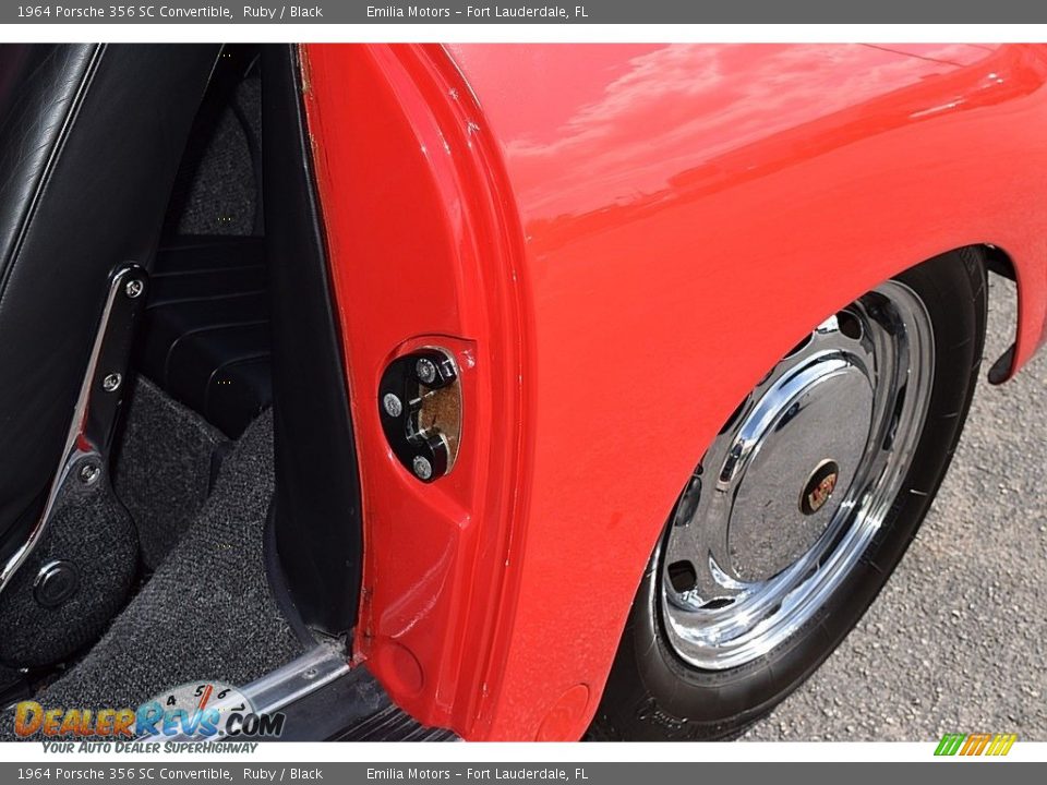 1964 Porsche 356 SC Convertible Ruby / Black Photo #47