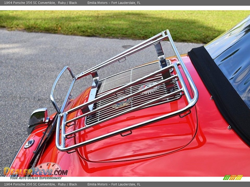 1964 Porsche 356 SC Convertible Ruby / Black Photo #48