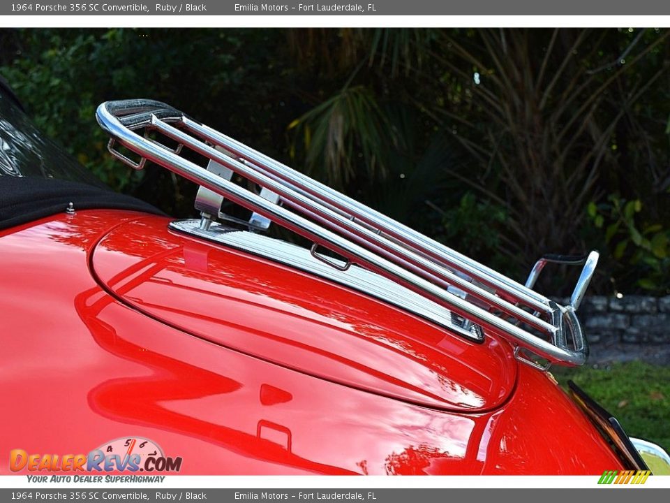 1964 Porsche 356 SC Convertible Ruby / Black Photo #49