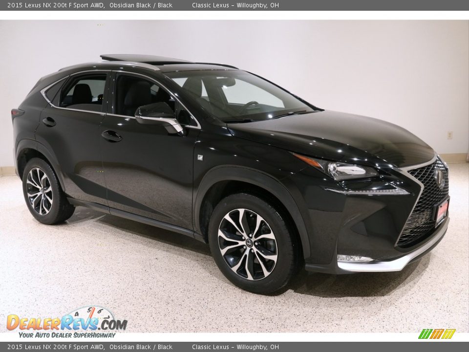 Obsidian Black 2015 Lexus NX 200t F Sport AWD Photo #1