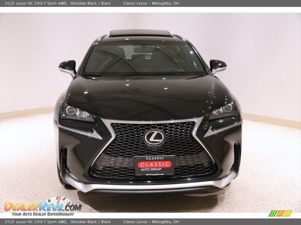 2015 Lexus NX 200t F Sport AWD Obsidian Black / Black Photo #2