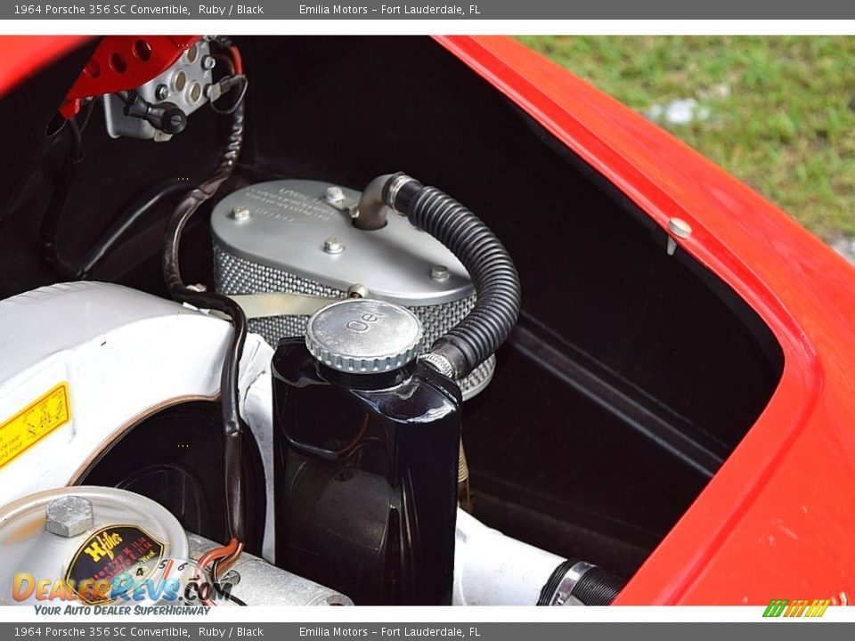 1964 Porsche 356 SC Convertible Ruby / Black Photo #63