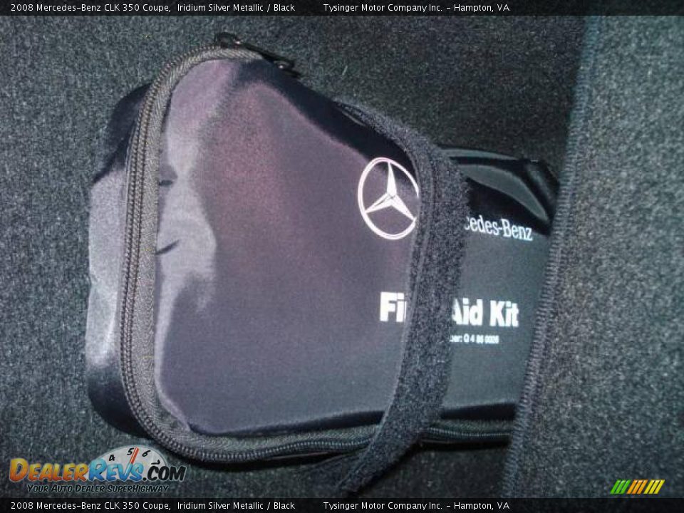 2008 Mercedes-Benz CLK 350 Coupe Iridium Silver Metallic / Black Photo #27