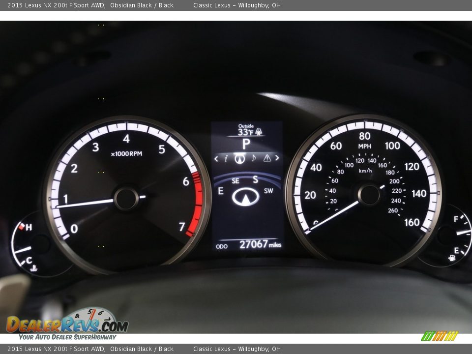 2015 Lexus NX 200t F Sport AWD Gauges Photo #8