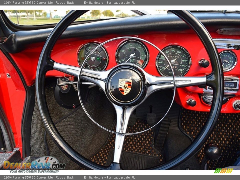 1964 Porsche 356 SC Convertible Steering Wheel Photo #67