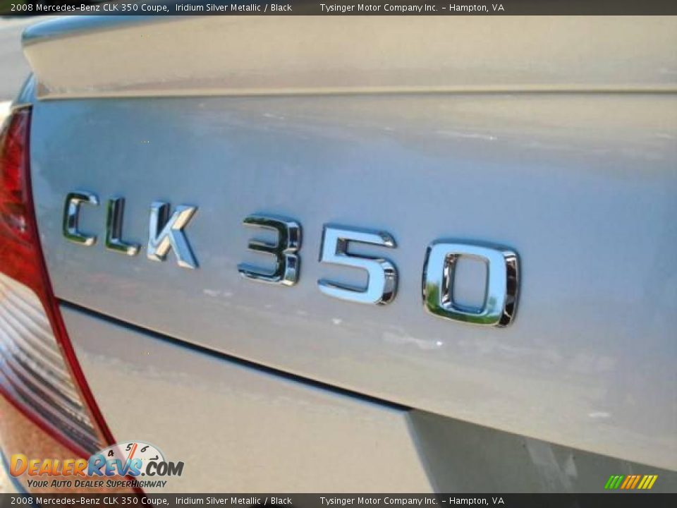 2008 Mercedes-Benz CLK 350 Coupe Iridium Silver Metallic / Black Photo #28
