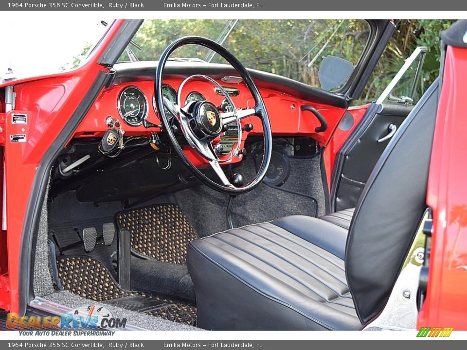 Front Seat of 1964 Porsche 356 SC Convertible Photo #68