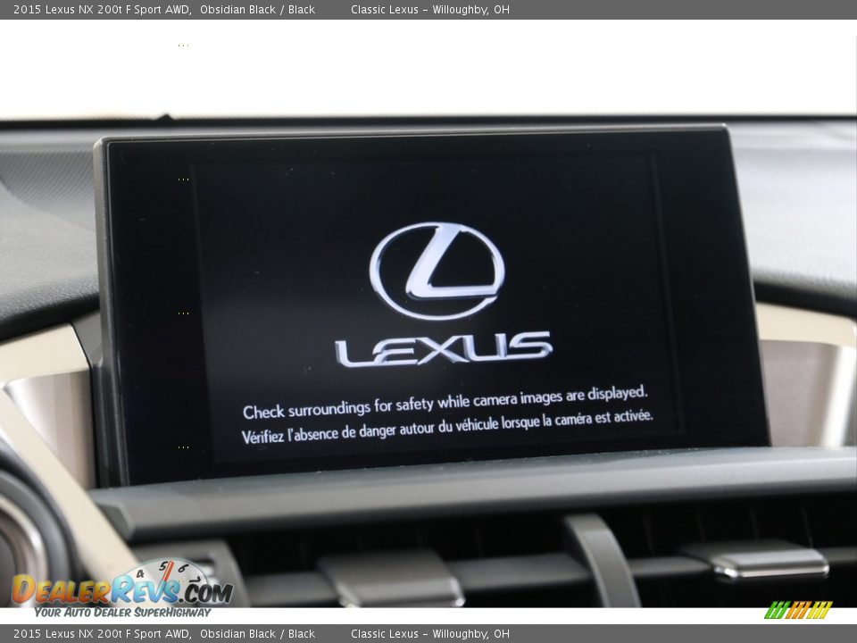 2015 Lexus NX 200t F Sport AWD Obsidian Black / Black Photo #10