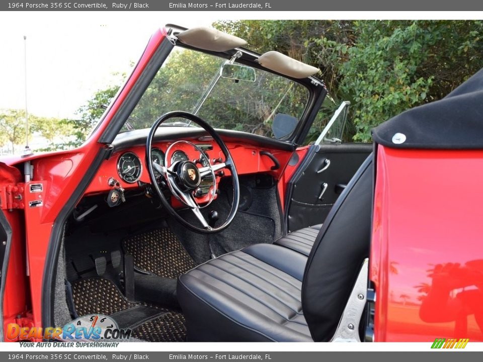 Front Seat of 1964 Porsche 356 SC Convertible Photo #70