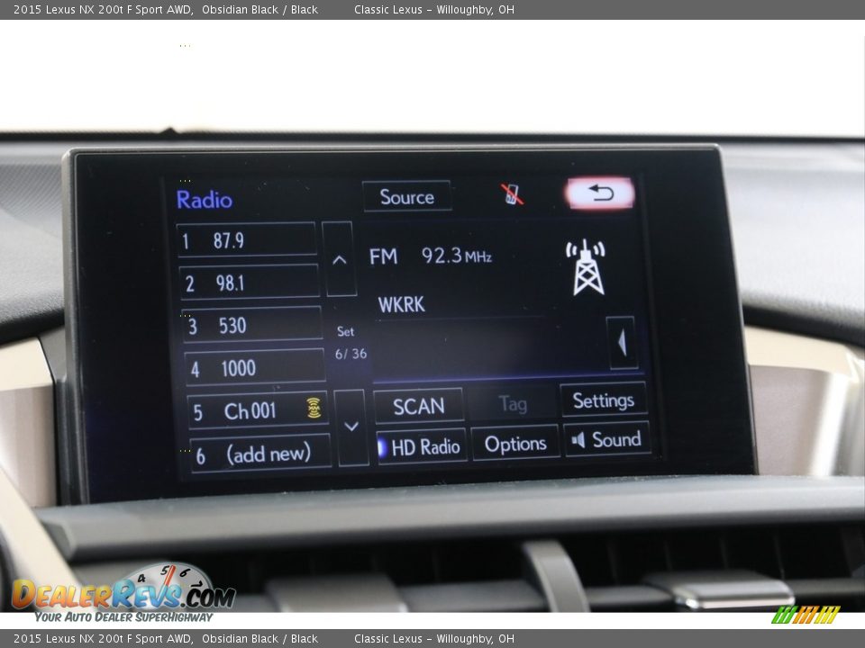 Audio System of 2015 Lexus NX 200t F Sport AWD Photo #14