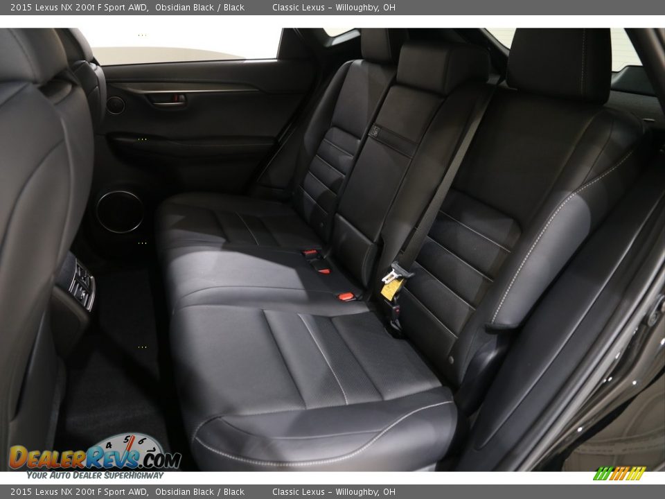 Rear Seat of 2015 Lexus NX 200t F Sport AWD Photo #19