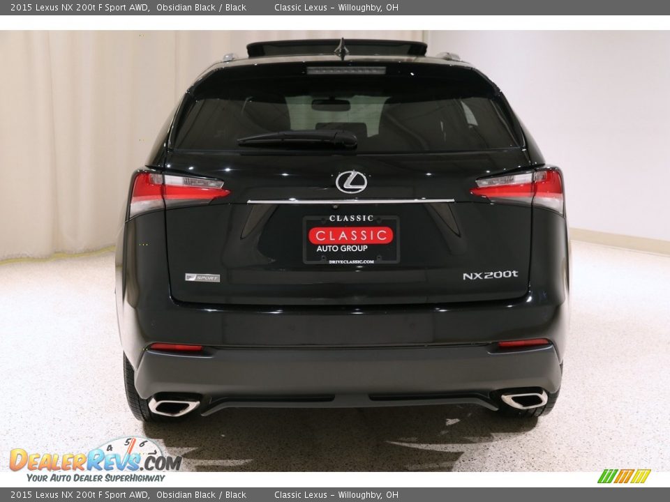 2015 Lexus NX 200t F Sport AWD Obsidian Black / Black Photo #20