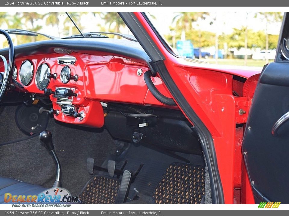 1964 Porsche 356 SC Convertible Ruby / Black Photo #81