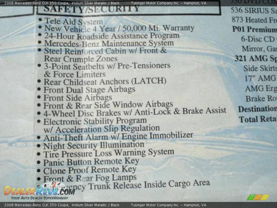 2008 Mercedes-Benz CLK 350 Coupe Iridium Silver Metallic / Black Photo #33