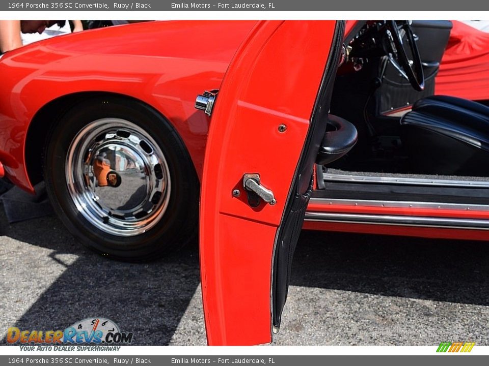 1964 Porsche 356 SC Convertible Ruby / Black Photo #89