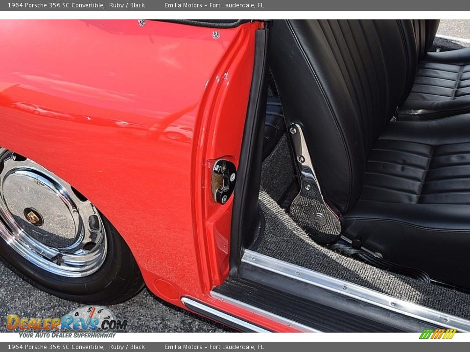 1964 Porsche 356 SC Convertible Ruby / Black Photo #93