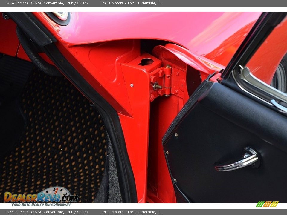 1964 Porsche 356 SC Convertible Ruby / Black Photo #95