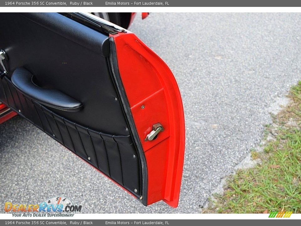 1964 Porsche 356 SC Convertible Ruby / Black Photo #96