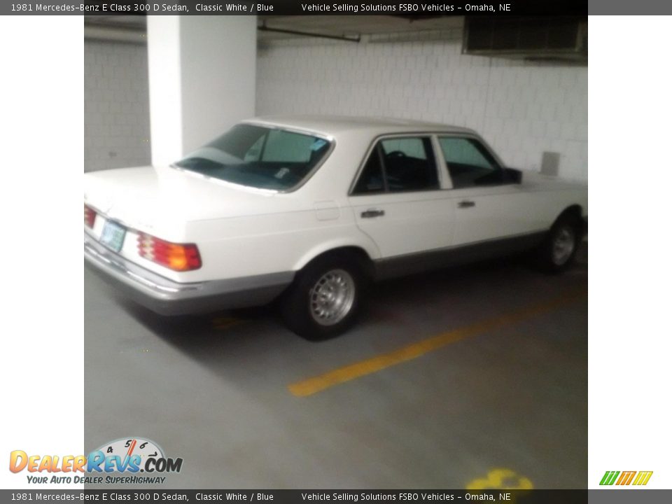 1981 Mercedes-Benz E Class 300 D Sedan Classic White / Blue Photo #6