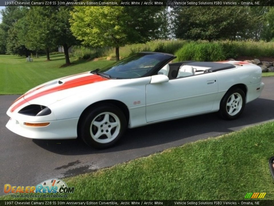 Front 3/4 View of 1997 Chevrolet Camaro Z28 SS 30th Anniversary Edition Convertible Photo #20
