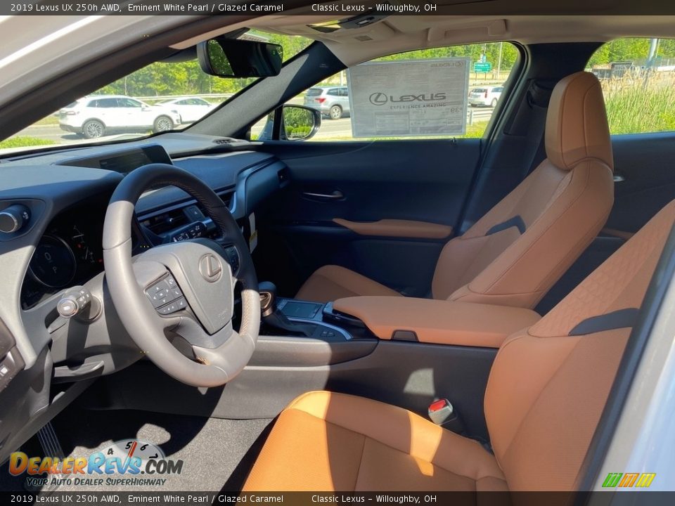 2019 Lexus UX 250h AWD Eminent White Pearl / Glazed Caramel Photo #3