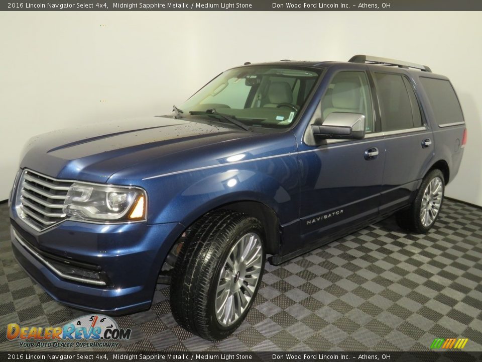 2016 Lincoln Navigator Select 4x4 Midnight Sapphire Metallic / Medium Light Stone Photo #5