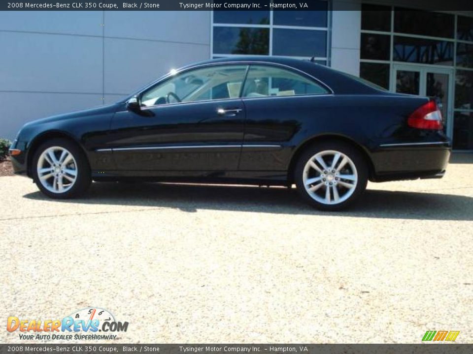2008 Mercedes-Benz CLK 350 Coupe Black / Stone Photo #3