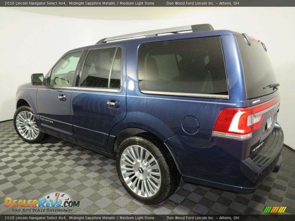 2016 Lincoln Navigator Select 4x4 Midnight Sapphire Metallic / Medium Light Stone Photo #7