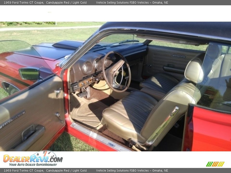 Light Gold Interior - 1969 Ford Torino GT Coupe Photo #2