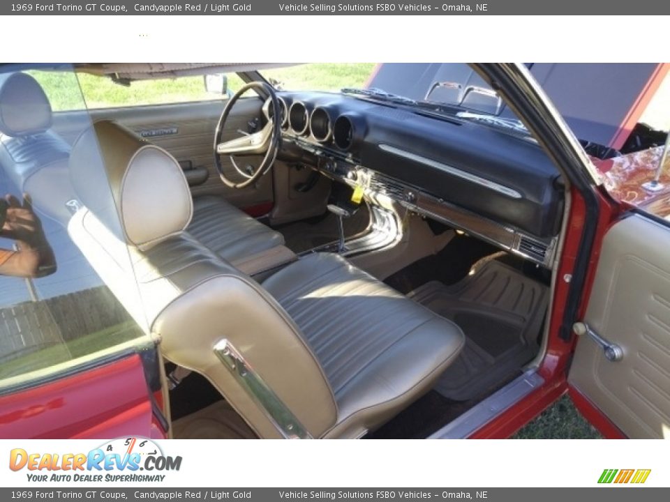 Front Seat of 1969 Ford Torino GT Coupe Photo #4