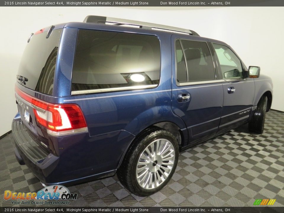 2016 Lincoln Navigator Select 4x4 Midnight Sapphire Metallic / Medium Light Stone Photo #15