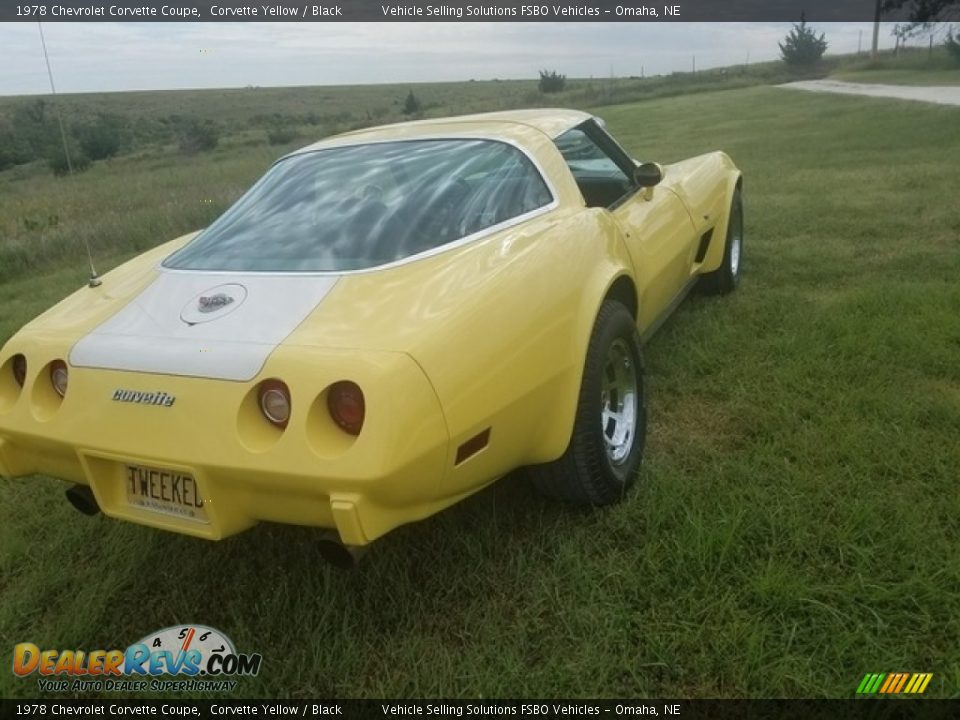 1978 Chevrolet Corvette Coupe Corvette Yellow / Black Photo #4