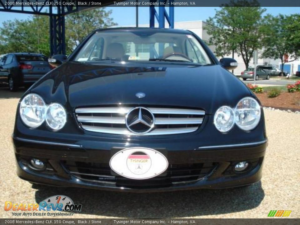 2008 Mercedes-Benz CLK 350 Coupe Black / Stone Photo #8