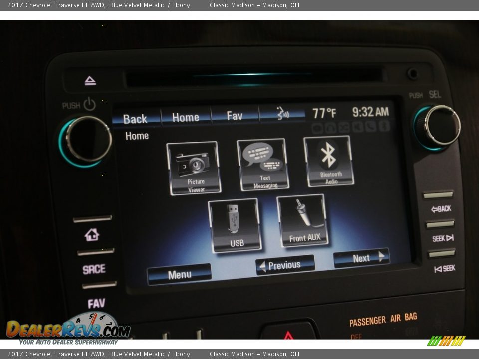 2017 Chevrolet Traverse LT AWD Blue Velvet Metallic / Ebony Photo #13